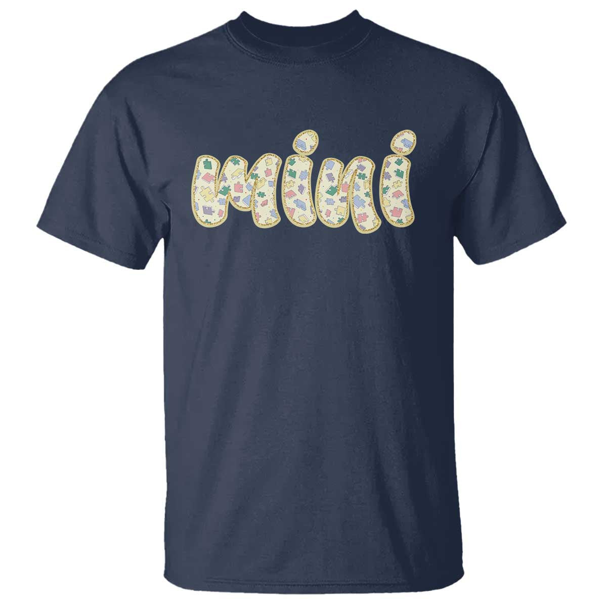 autism-mini-t-shirt-autism-awareness-mental-health-puzzle-glitter-print