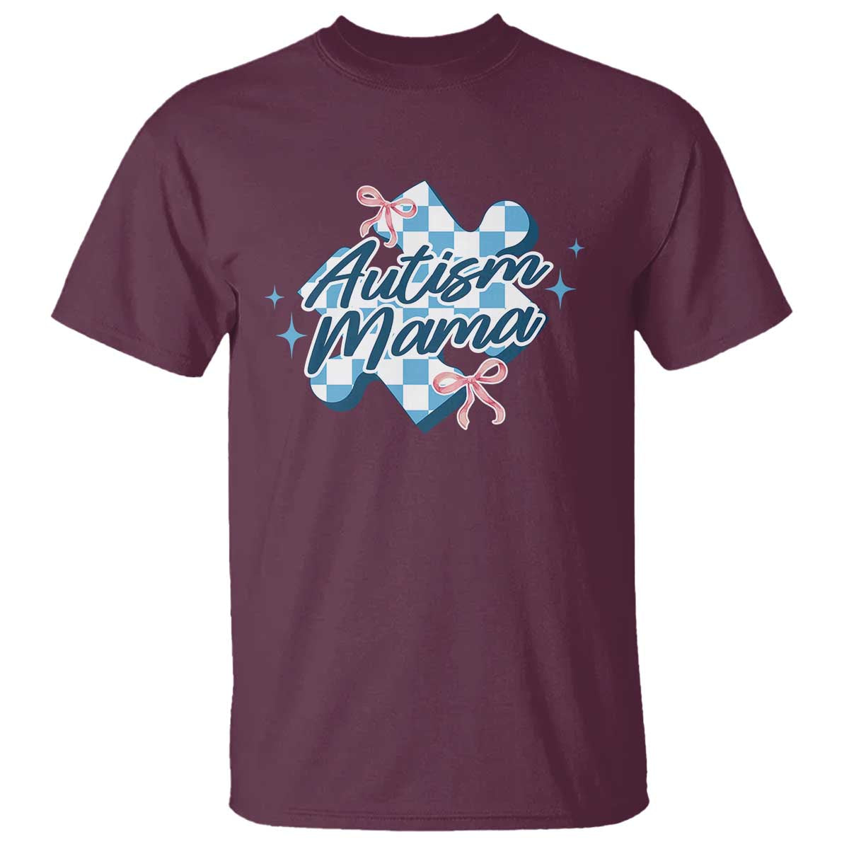 autism-mama-coquette-puzzle-piece-pink-bow-t-shirt
