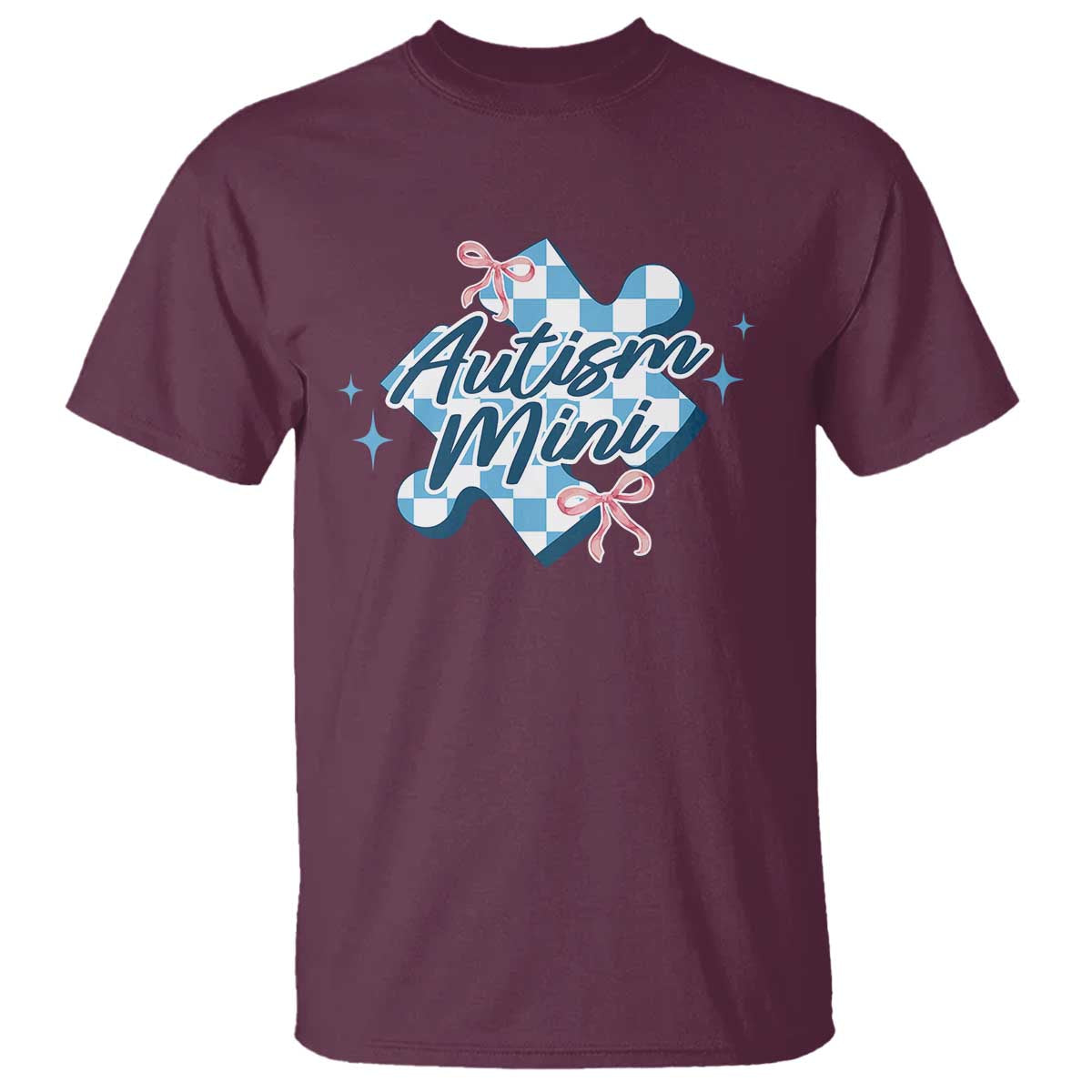 autism-mini-coquette-puzzle-piece-pink-bow-t-shirt