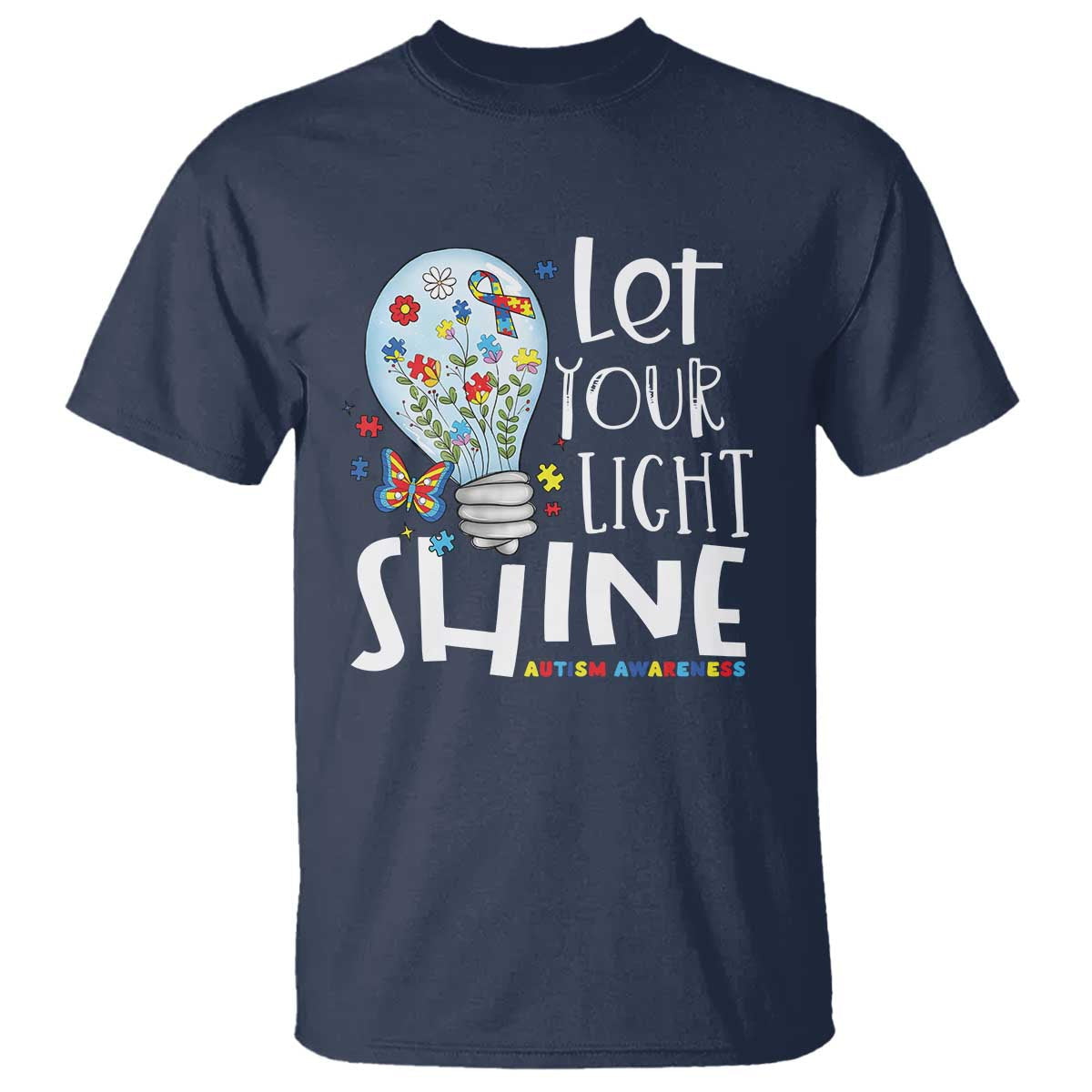 autism-awareness-t-shirt-let-your-light-shine-puzzle-ribbon-inspirational-quote