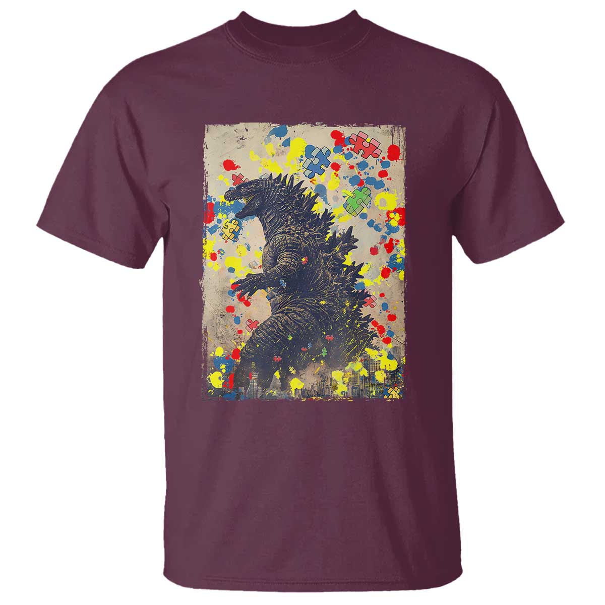 funny-autism-awareness-japanese-giant-monster-t-shirt-colorful-puzzles