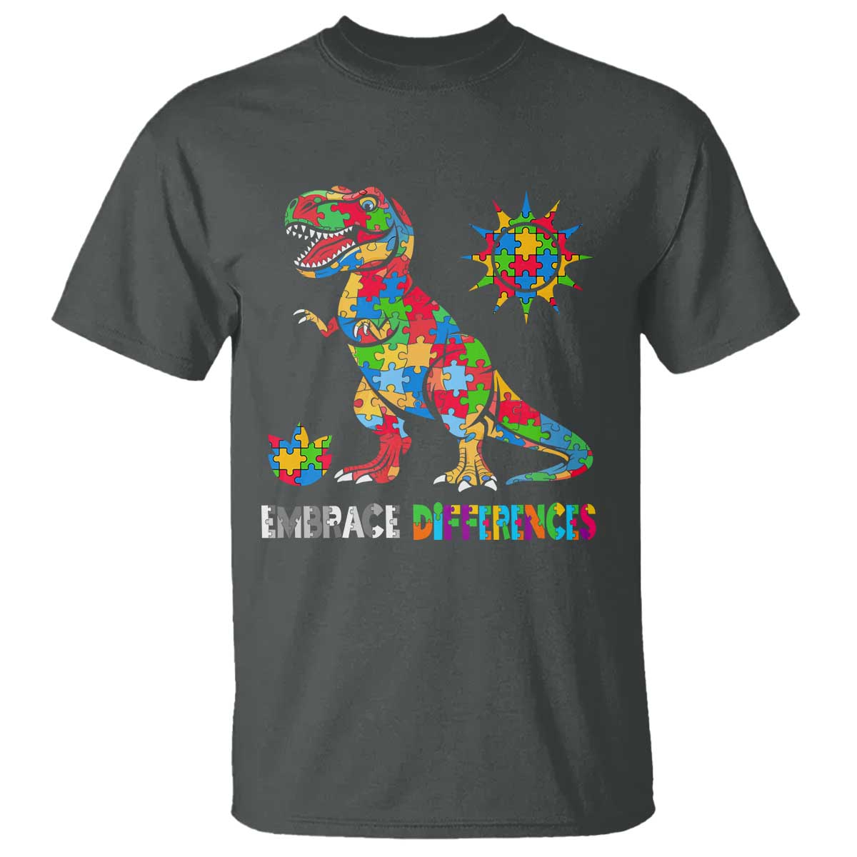 funny-autism-awareness-embrace-differences-t-shirt-puzzle-dinosaur