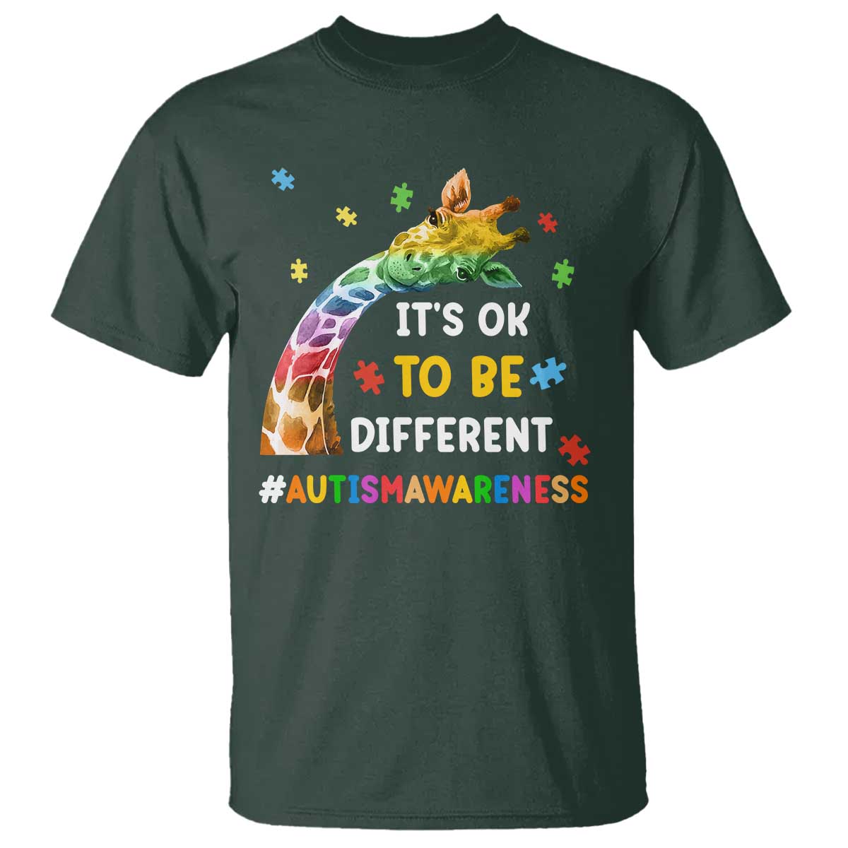 its-ok-to-be-different-autism-awareness-t-shirt-rainbow-giraffe-puzzle