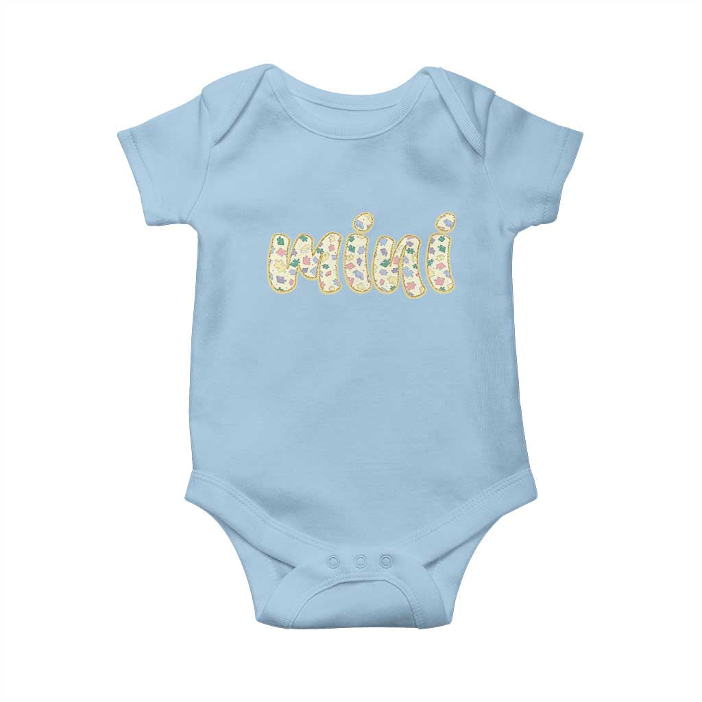 Autism Mini Baby Onesie Autism Support Mental Health Puzzle Glitter Print