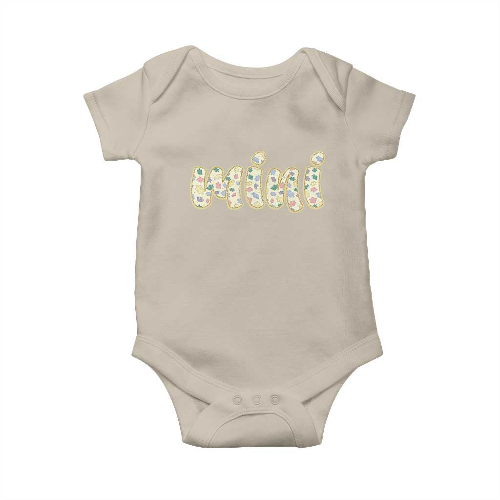 Autism Mini Baby Onesie Autism Support Mental Health Puzzle Glitter Print