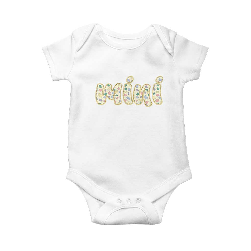 Autism Mini Baby Onesie Autism Support Mental Health Puzzle Glitter Print