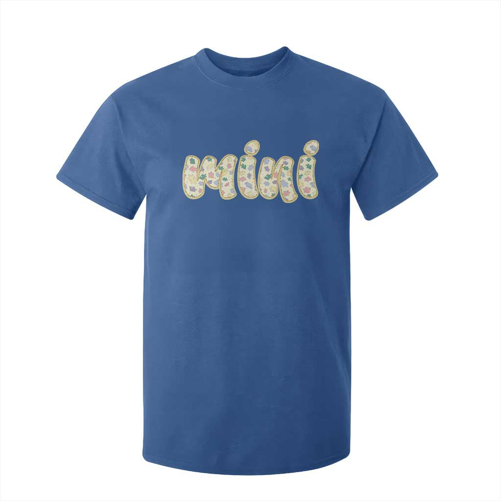 Autism Mini T Shirt For Kid Autism Support Mental Health Puzzle Glitter Print
