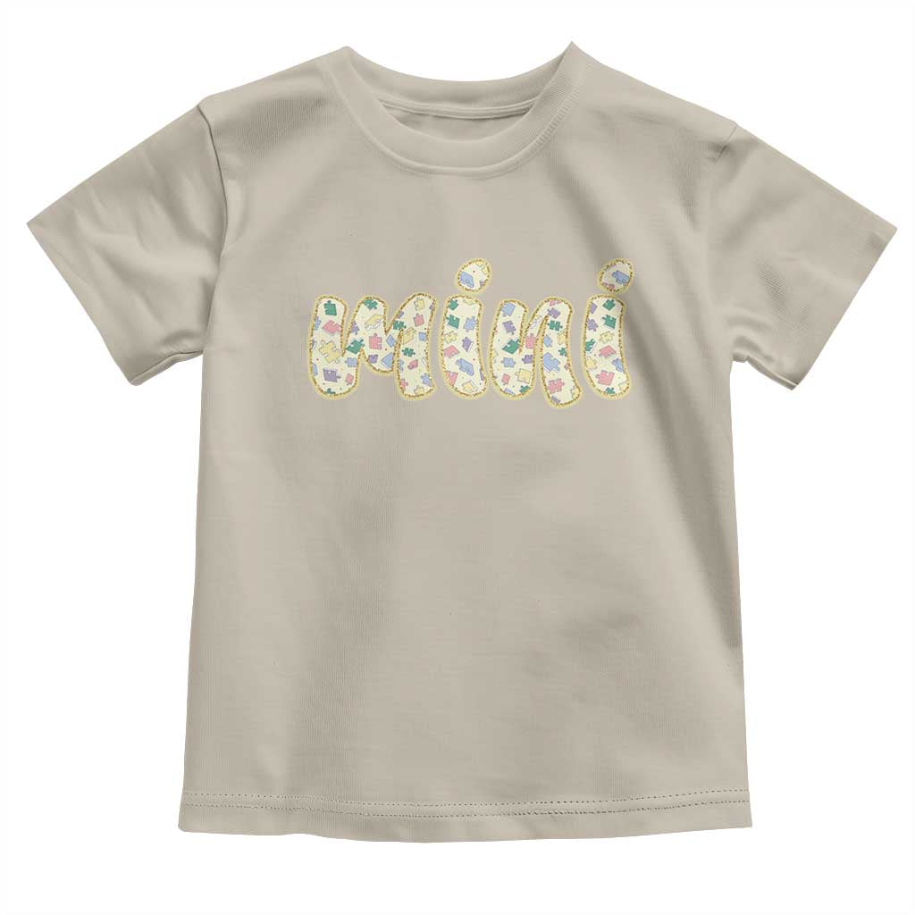 Autism Mini Toddler T Shirt Autism Support Mental Health Puzzle Glitter Print