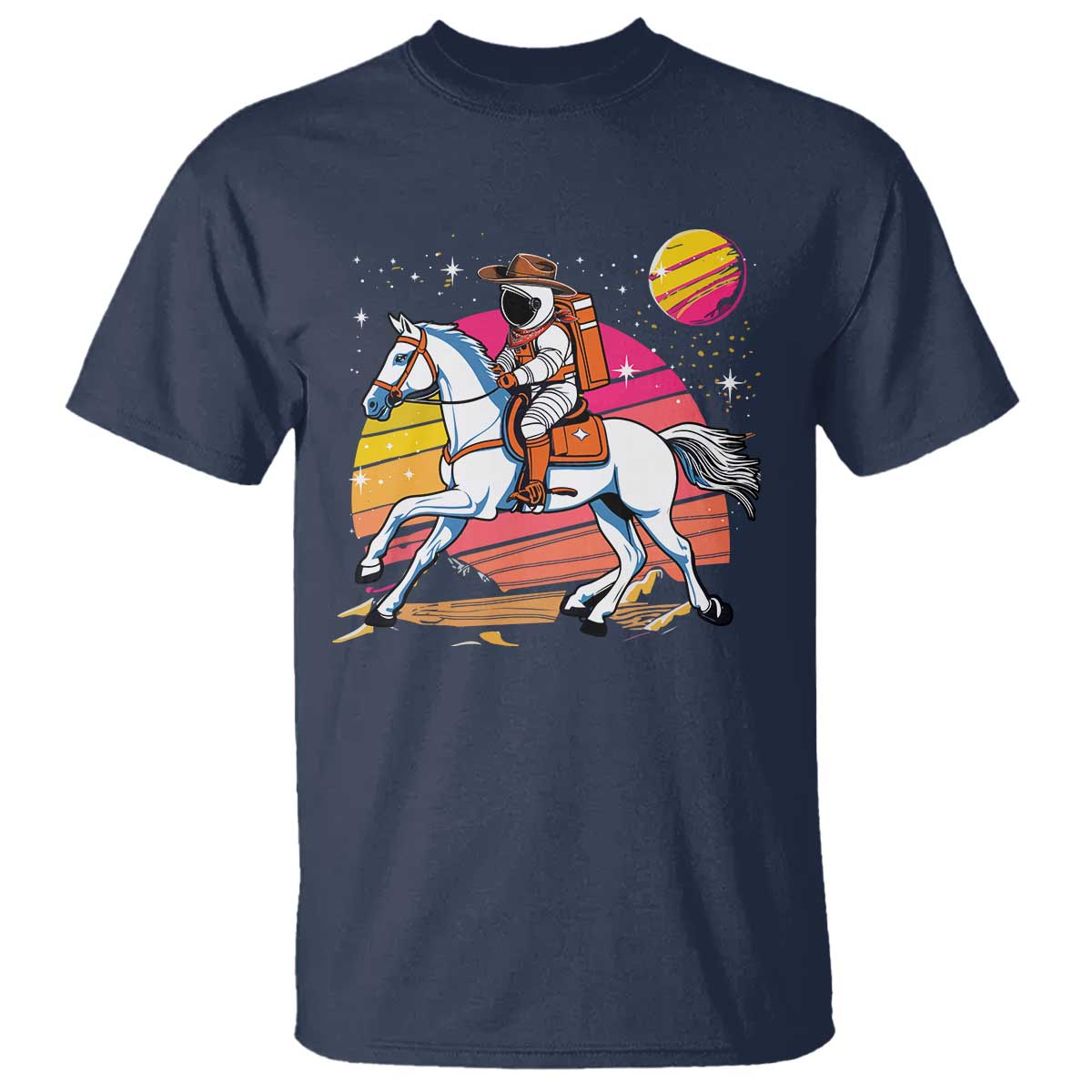 astronaut-cowboy-t-shirt-spaceman-planets-space-galaxy-western-style