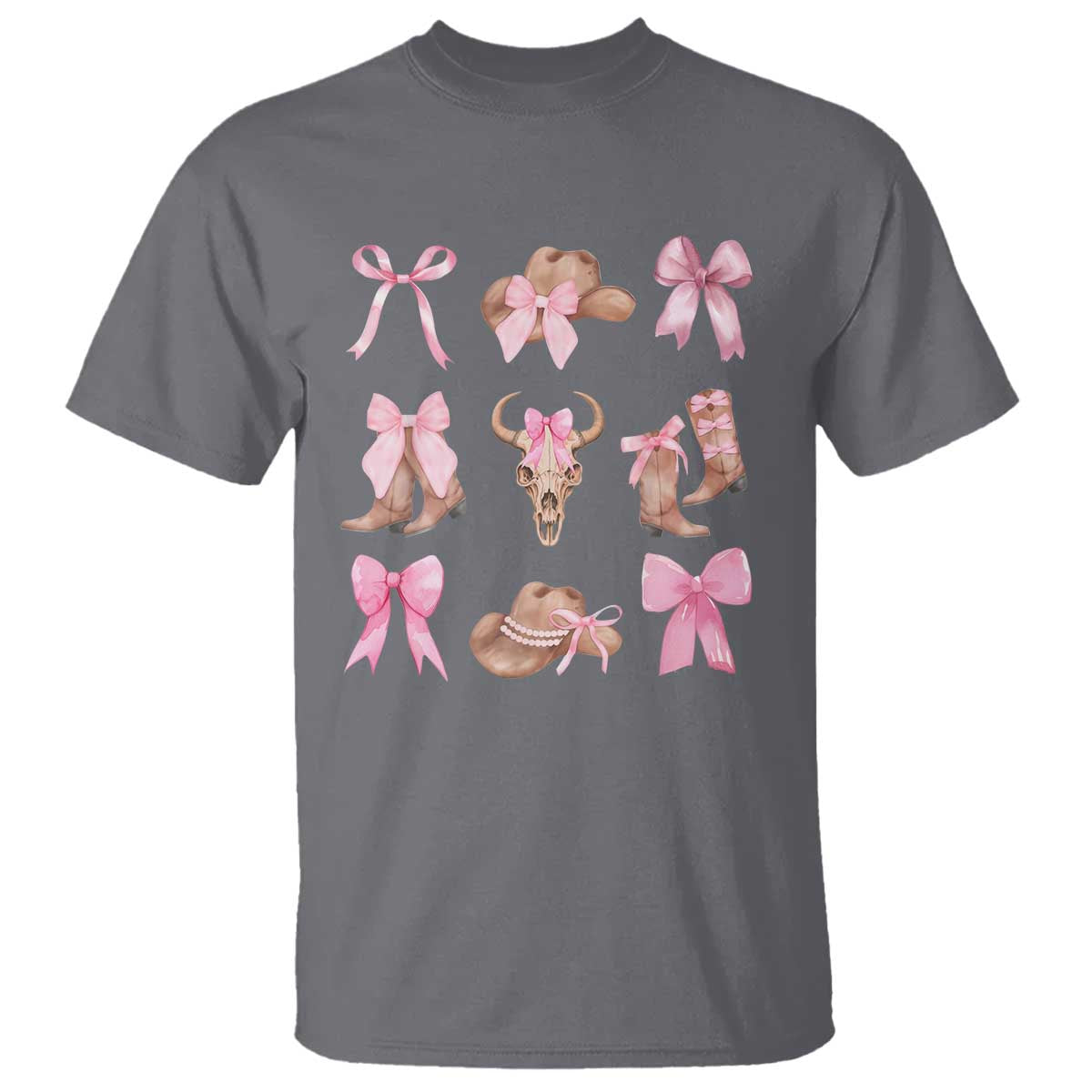 cowgirl-coquette-t-shirt-pink-bow-cowboy-hat-boots-western-country