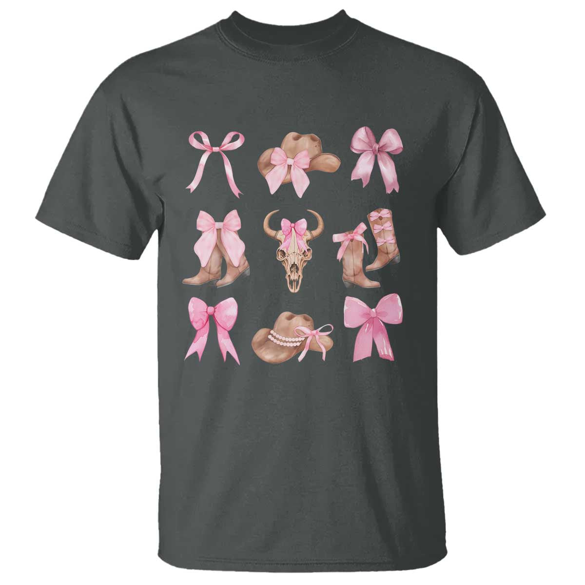cowgirl-coquette-t-shirt-pink-bow-cowboy-hat-boots-western-country