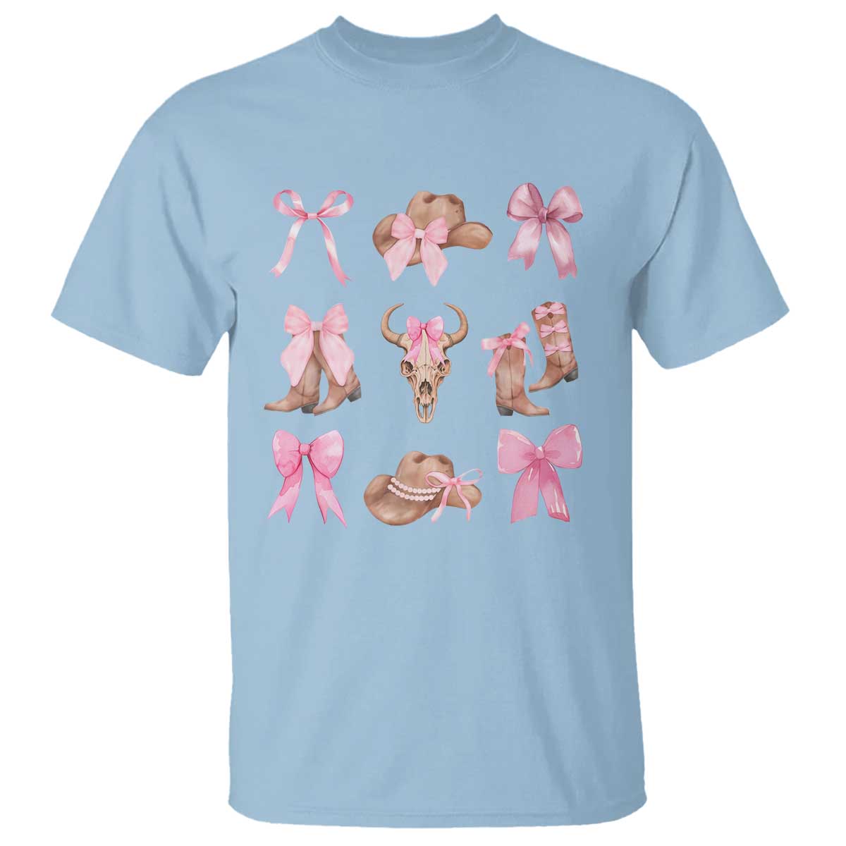 cowgirl-coquette-t-shirt-pink-bow-cowboy-hat-boots-western-country