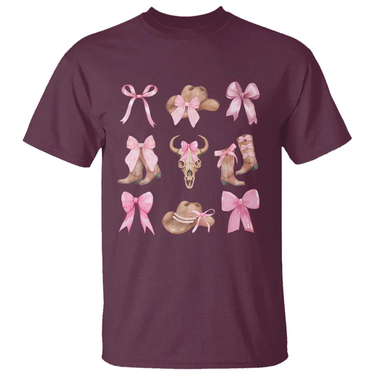 cowgirl-coquette-t-shirt-pink-bow-cowboy-hat-boots-western-country