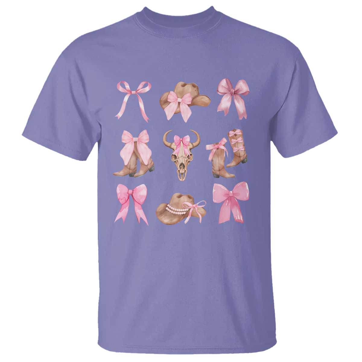 cowgirl-coquette-t-shirt-pink-bow-cowboy-hat-boots-western-country