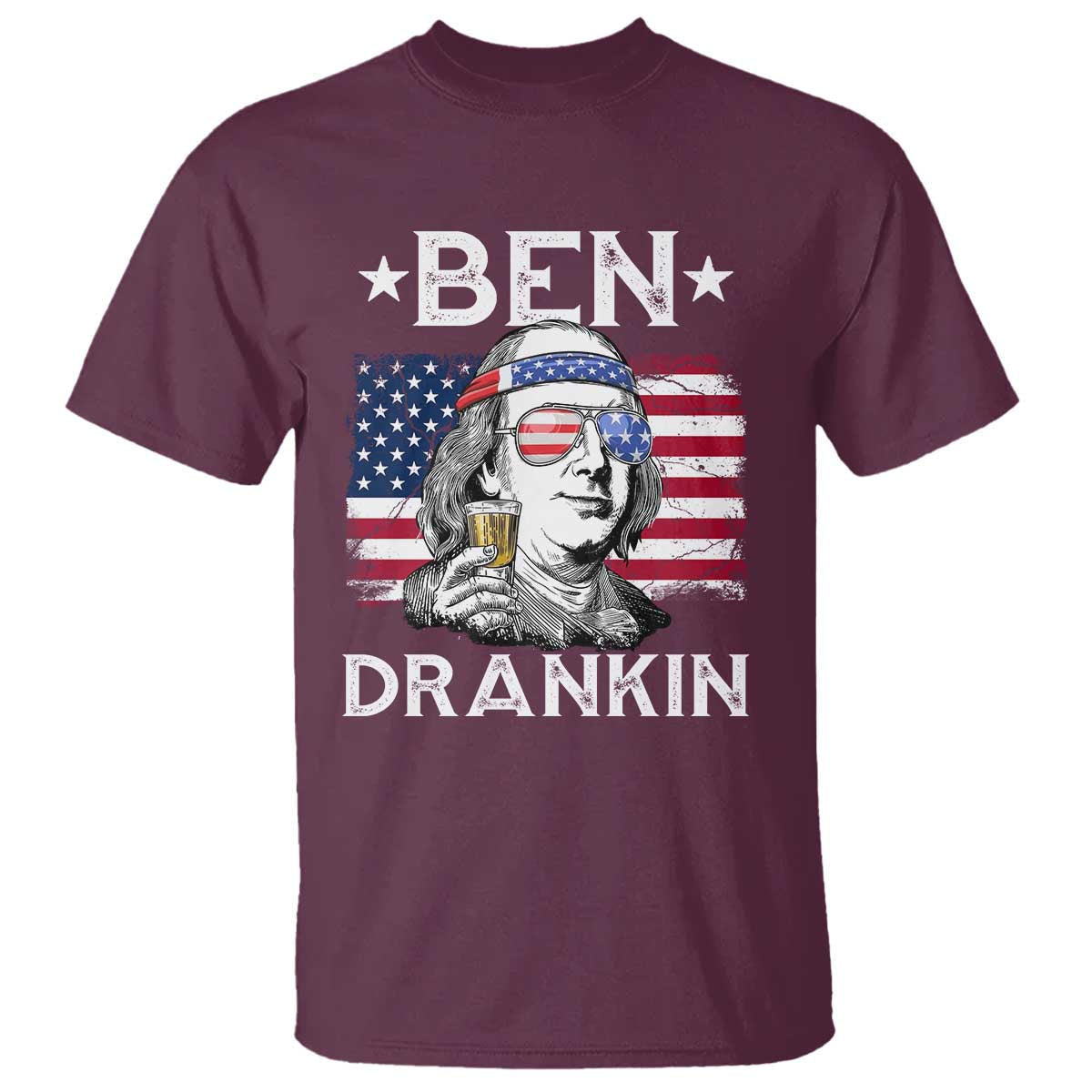 funny-4th-of-july-drinking-t-shirt-ben-drankin-beer-mug-american-flag