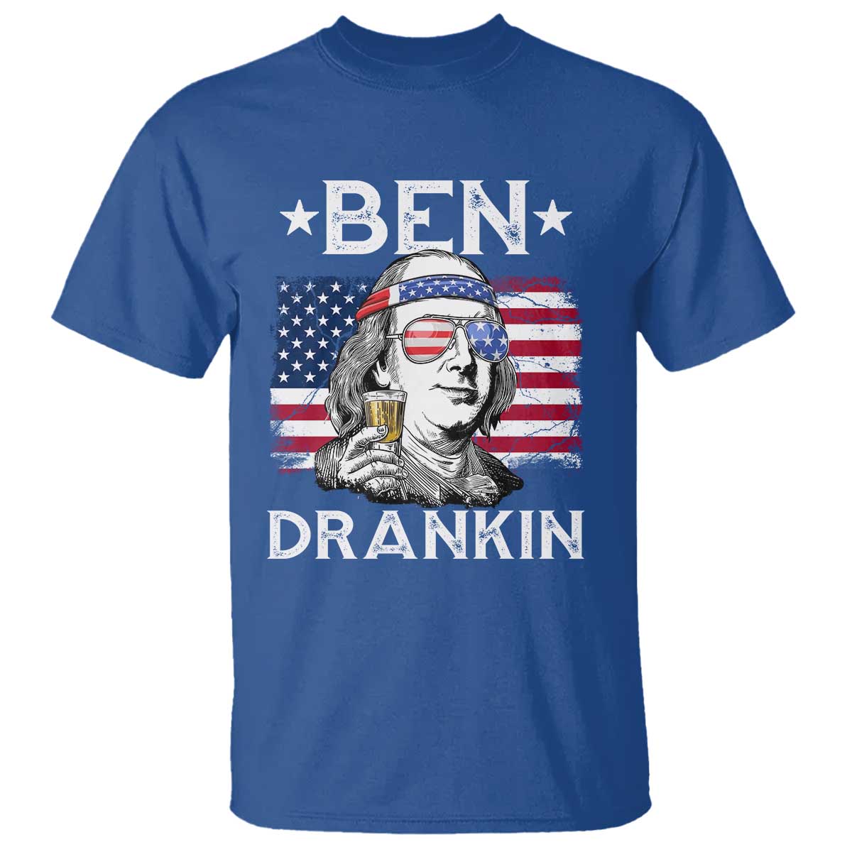 funny-4th-of-july-drinking-t-shirt-ben-drankin-beer-mug-american-flag