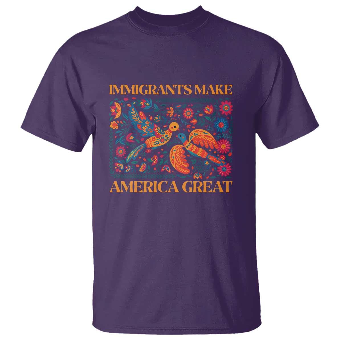 funny-immigrants-make-america-great-t-shirt-floral-flower-birds-human-rights