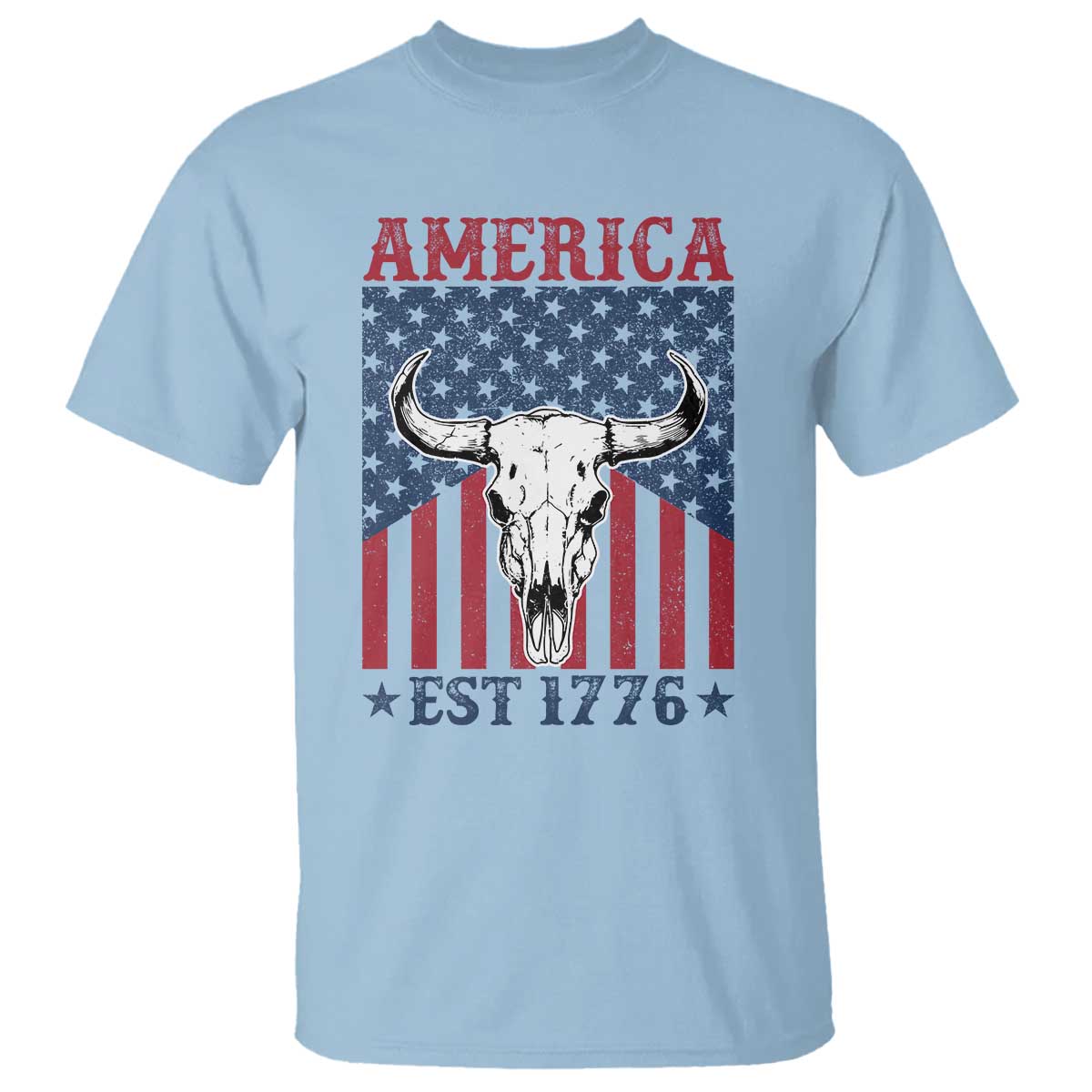 funny-4th-of-july-western-t-shirt-america-est-1776-long-horn-skull