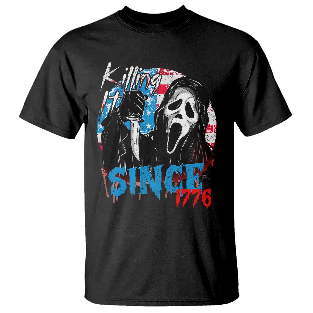 funny-killing-it-since-1776-t-shirt-horror-movie-4th-of-july-usa-ghost