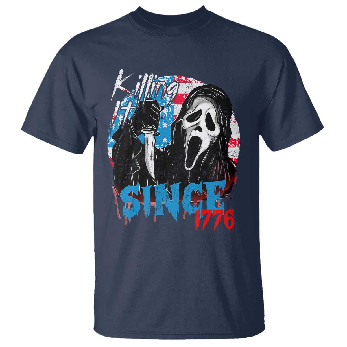 funny-killing-it-since-1776-t-shirt-horror-movie-4th-of-july-usa-ghost