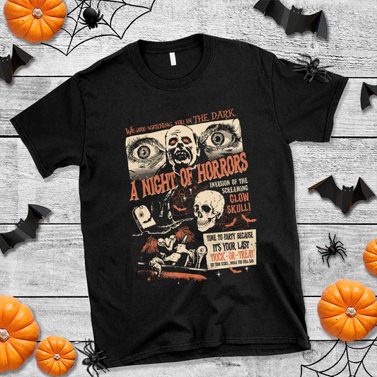 halloween-t-shirt-vintage-horror-movies-poster-skull-witch-grave-zombie