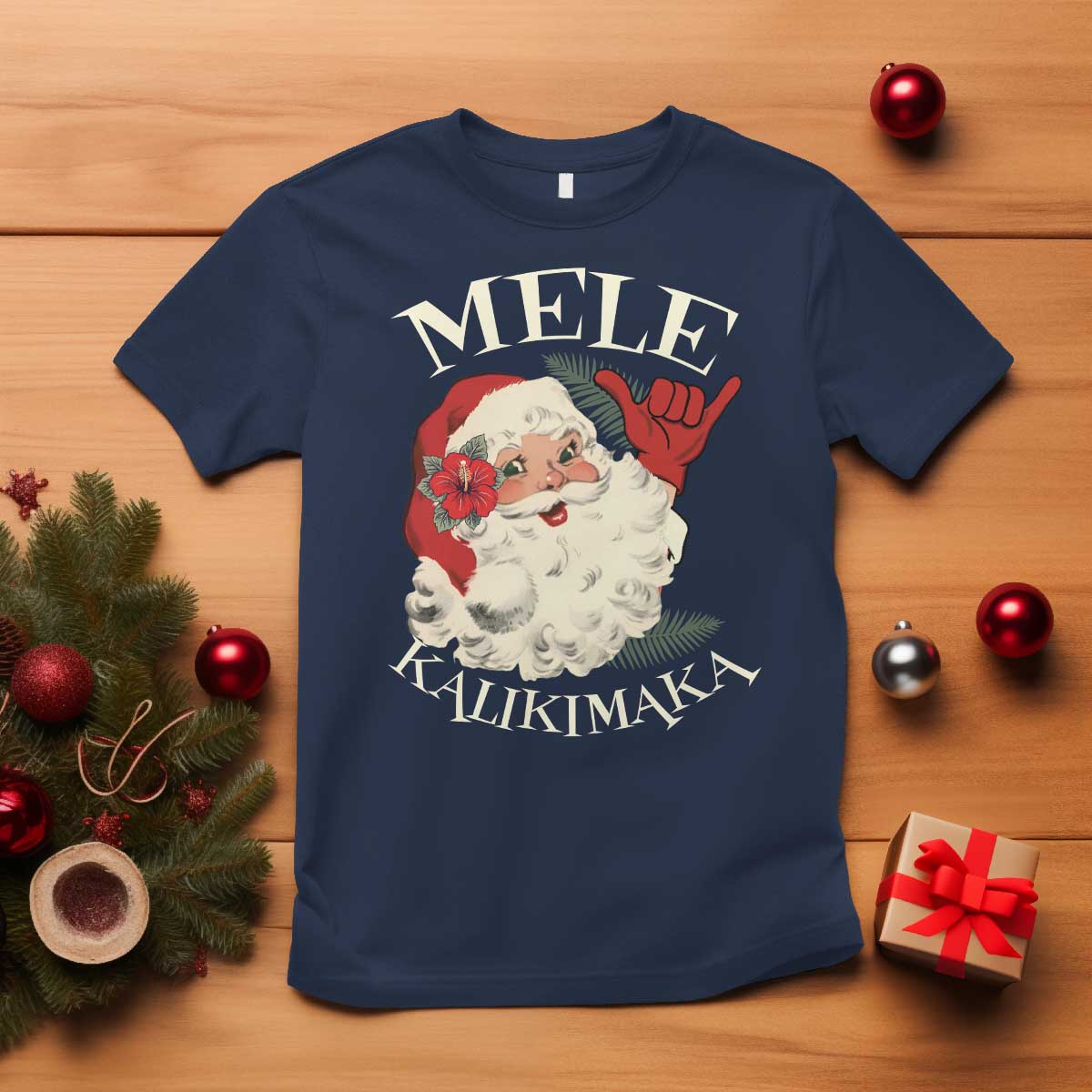 christmas-in-hawaii-t-shirt-mele-kalikimaka-retro-santa-shaka-aloha-xmas