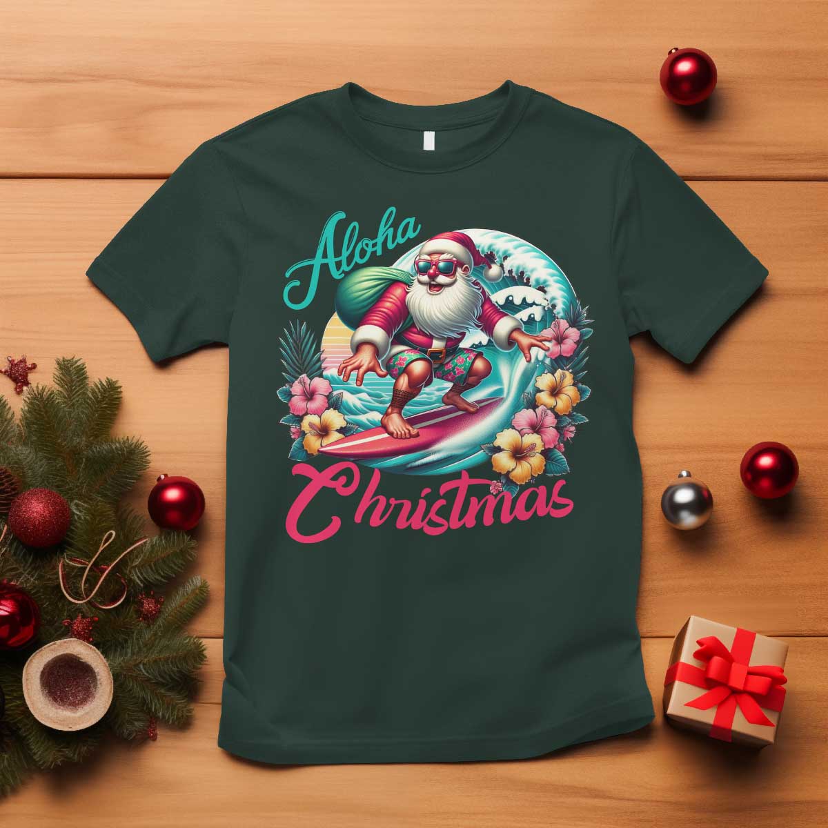 xmas-in-hawaii-t-shirt-aloha-christmas-santa-surfing-hibiscus-flower