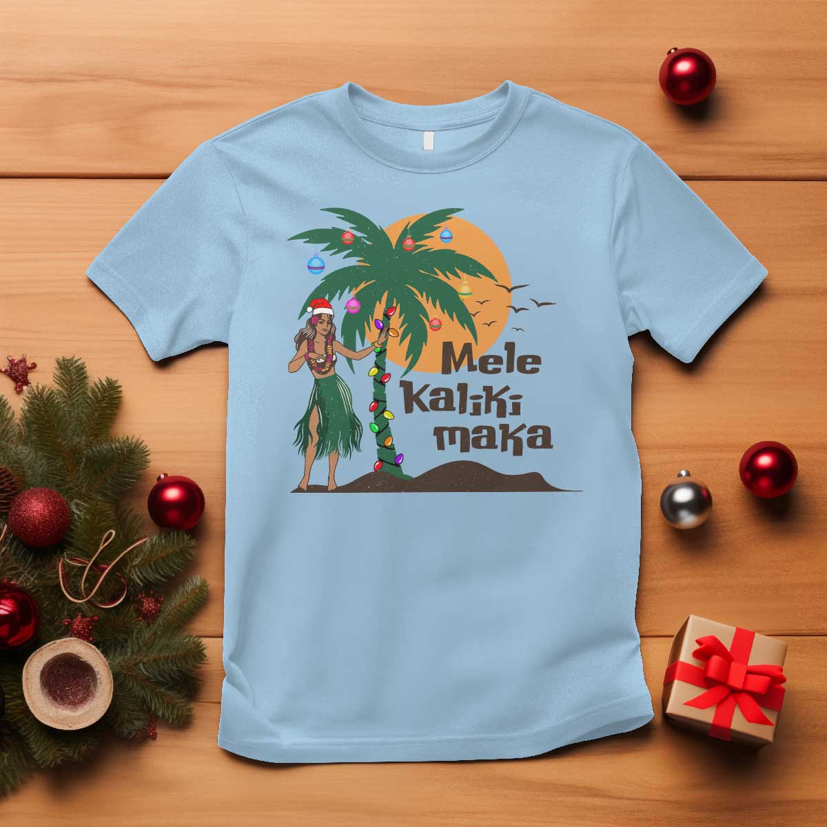 christmas-in-hawaii-t-shirt-mele-kalikimaka-retro-hula-girls-santa-hat-xmas