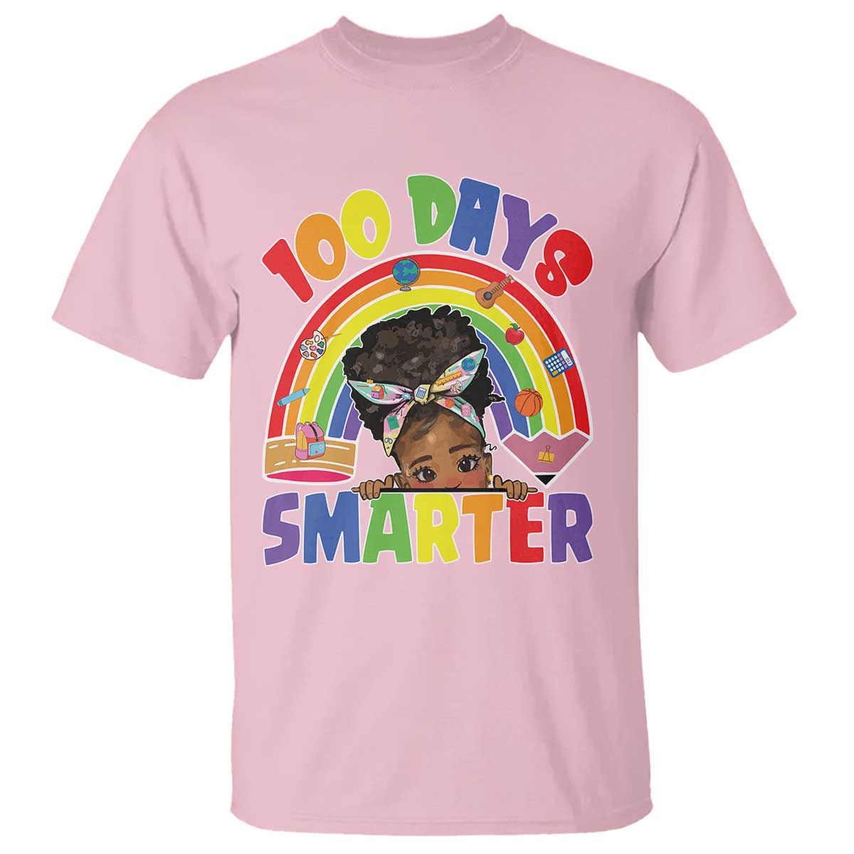 funny-100-days-smarter-afro-african-american-girl-t-shirt
