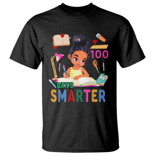 funny-100-days-smarter-black-afro-african-american-girl-t-shirt