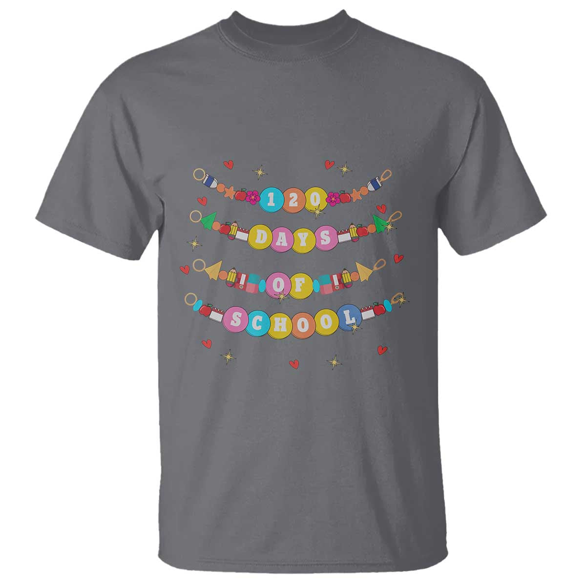 funny-120-days-of-school-bracelet-t-shirt