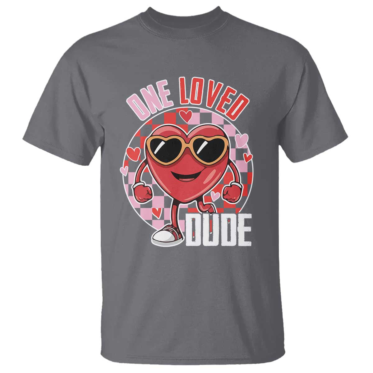 funny-valentines-day-t-shirt-one-loved-dude-cute-heart-checkerboard