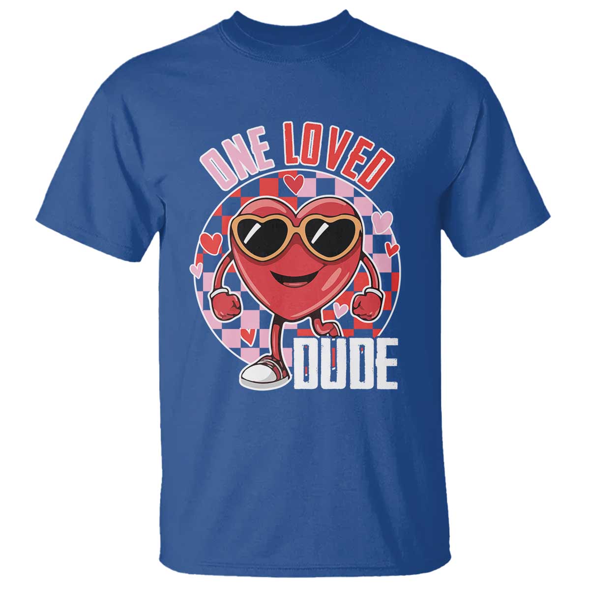 funny-valentines-day-t-shirt-one-loved-dude-cute-heart-checkerboard