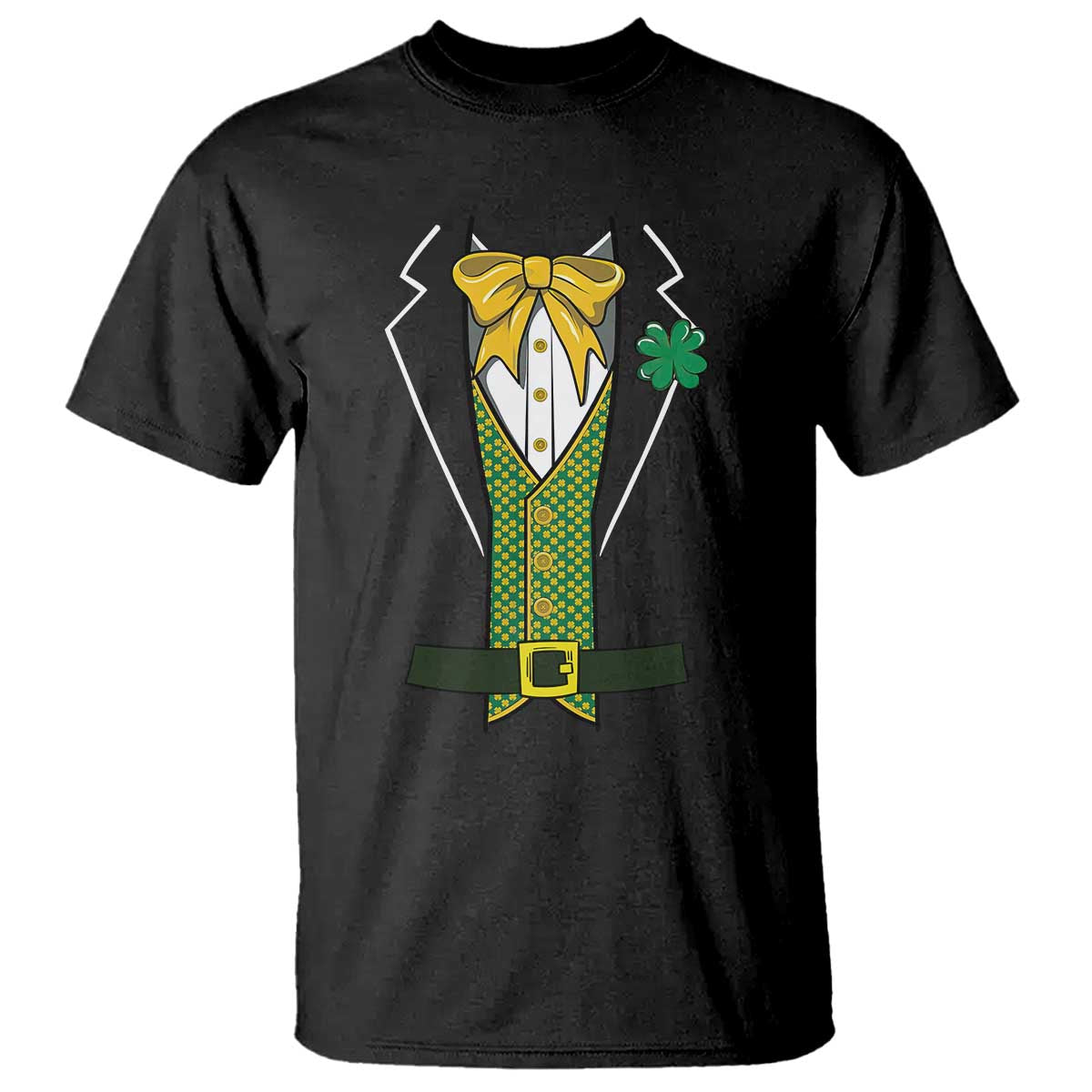 funny-st-patricks-day-leprechaun-cosplay-tuxedo-t-shirt