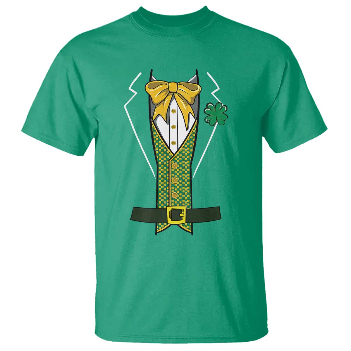 funny-st-patricks-day-leprechaun-cosplay-tuxedo-t-shirt