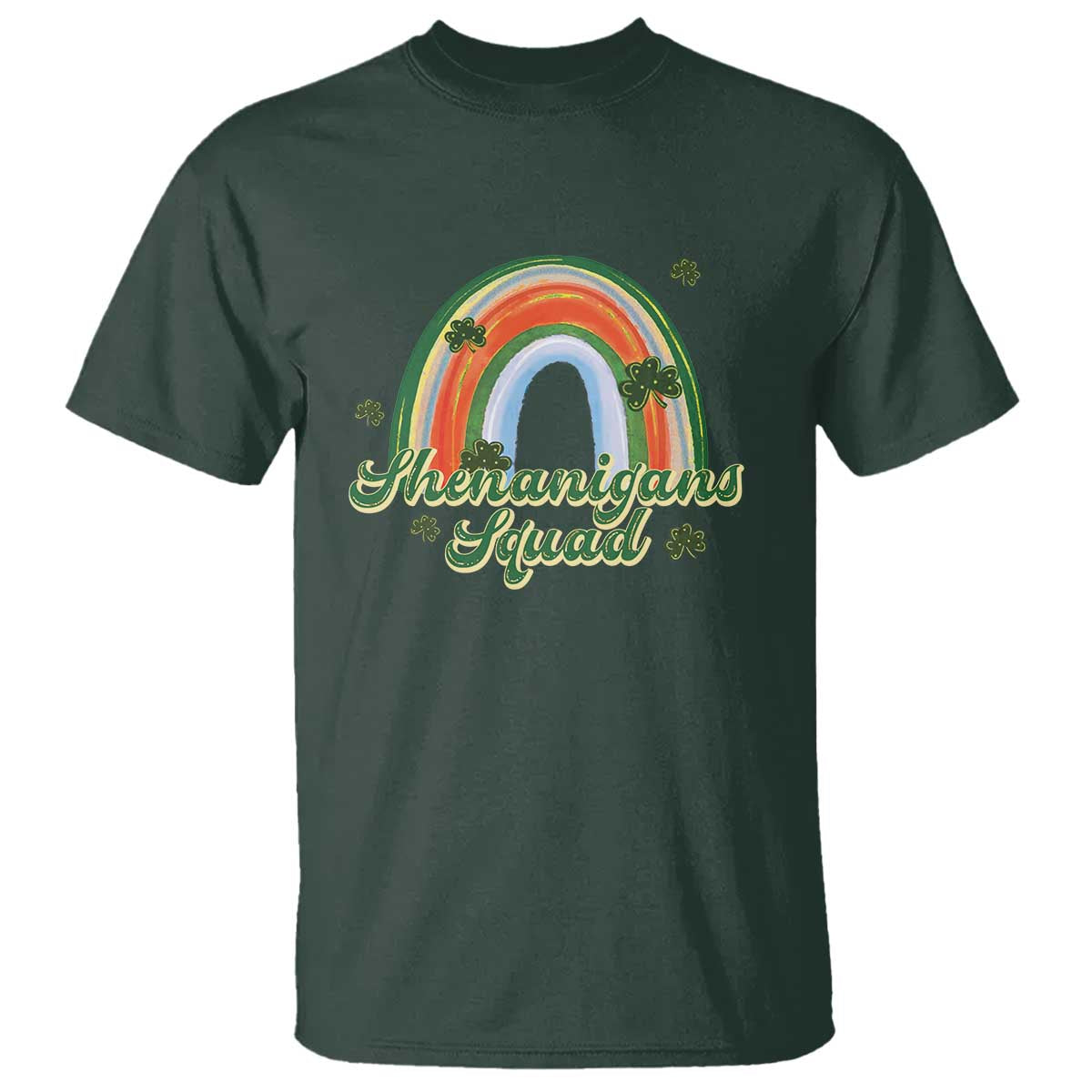 funny-st-patricks-day-shenanigans-squad-t-shirt-rainbow-shamrock