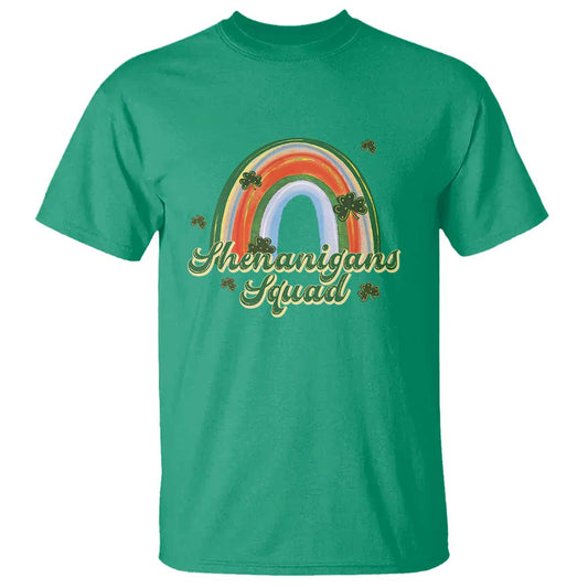 funny-st-patricks-day-shenanigans-squad-t-shirt-rainbow-shamrock