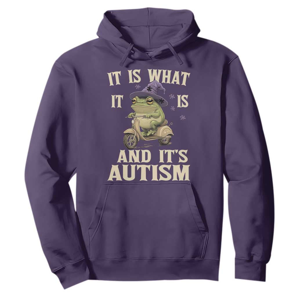 Funny It Is What It Is And It's Autism Hoodie Meme Autism Support Frog