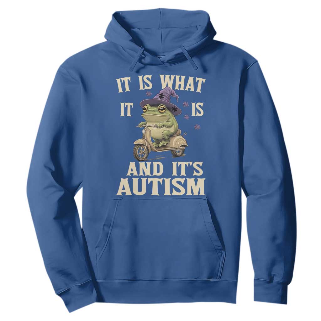 Funny It Is What It Is And It's Autism Hoodie Meme Autism Support Frog