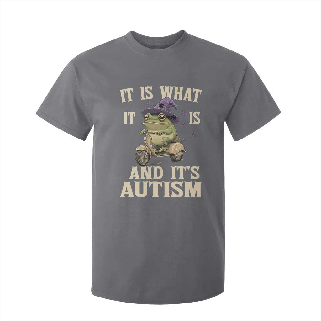 Funny It Is What It Is And It's Autism T Shirt For Kid Meme Autism Support Frog
