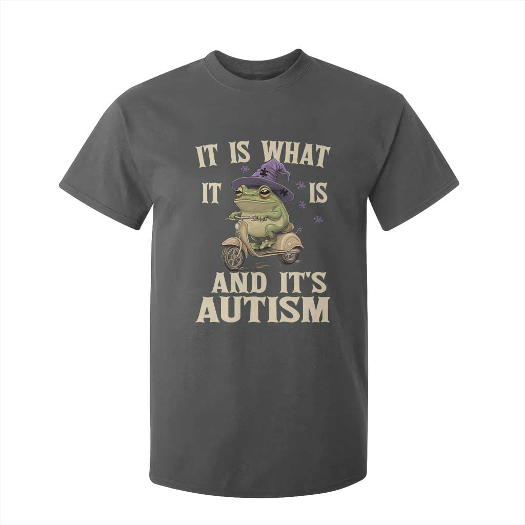 Funny It Is What It Is And It's Autism T Shirt For Kid Meme Autism Support Frog