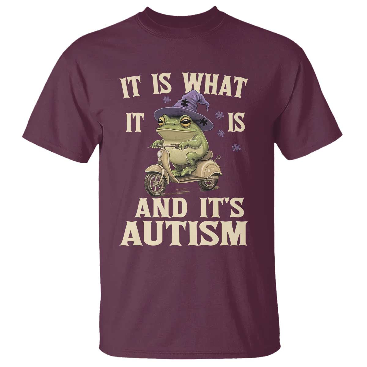 Funny It Is What It Is And It's Autism T Shirt Meme Autism Support Frog