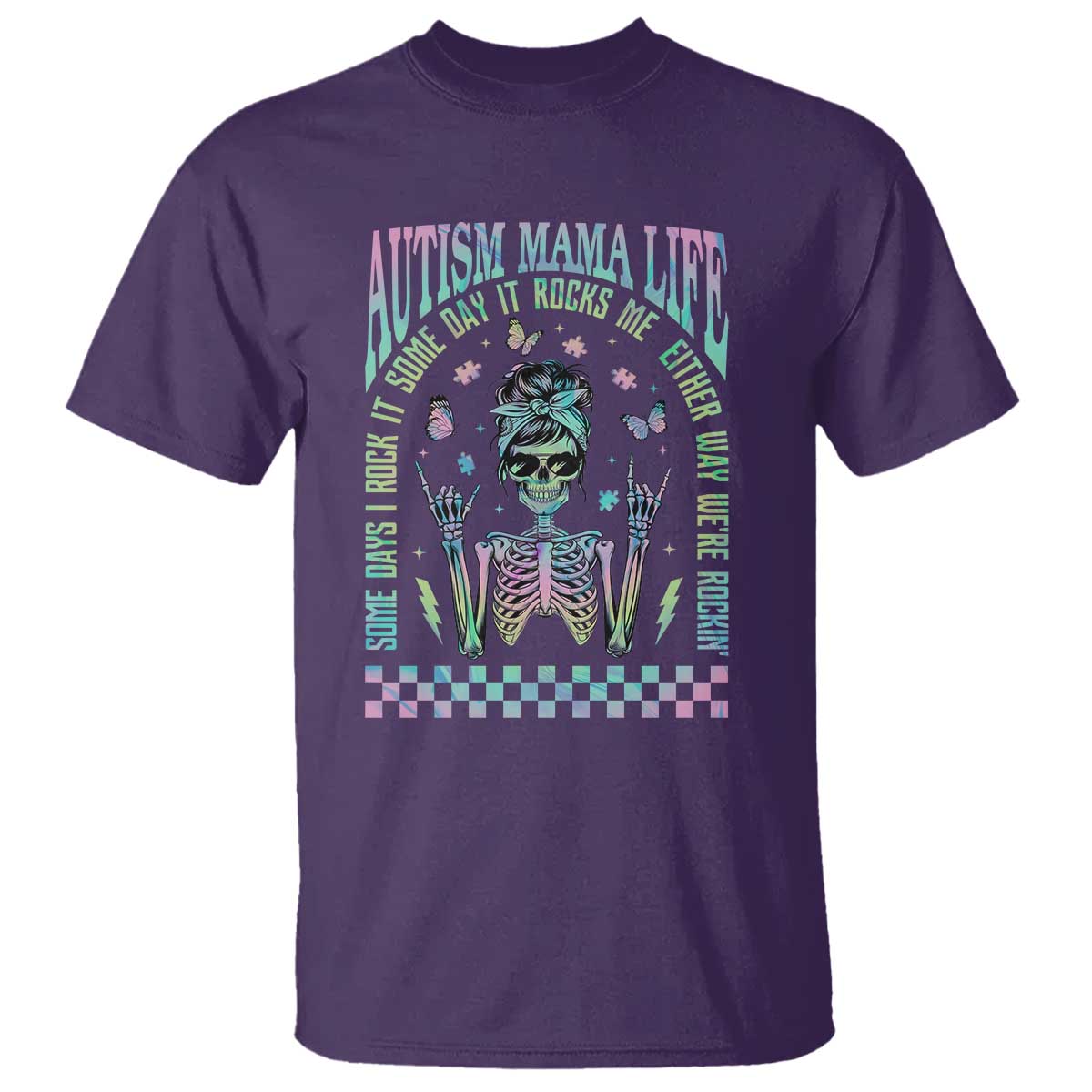 funny-autism-mama-life-t-shirt-some-days-i-rock-it-some-days-it-rock-me-autism-awareness-skeleton