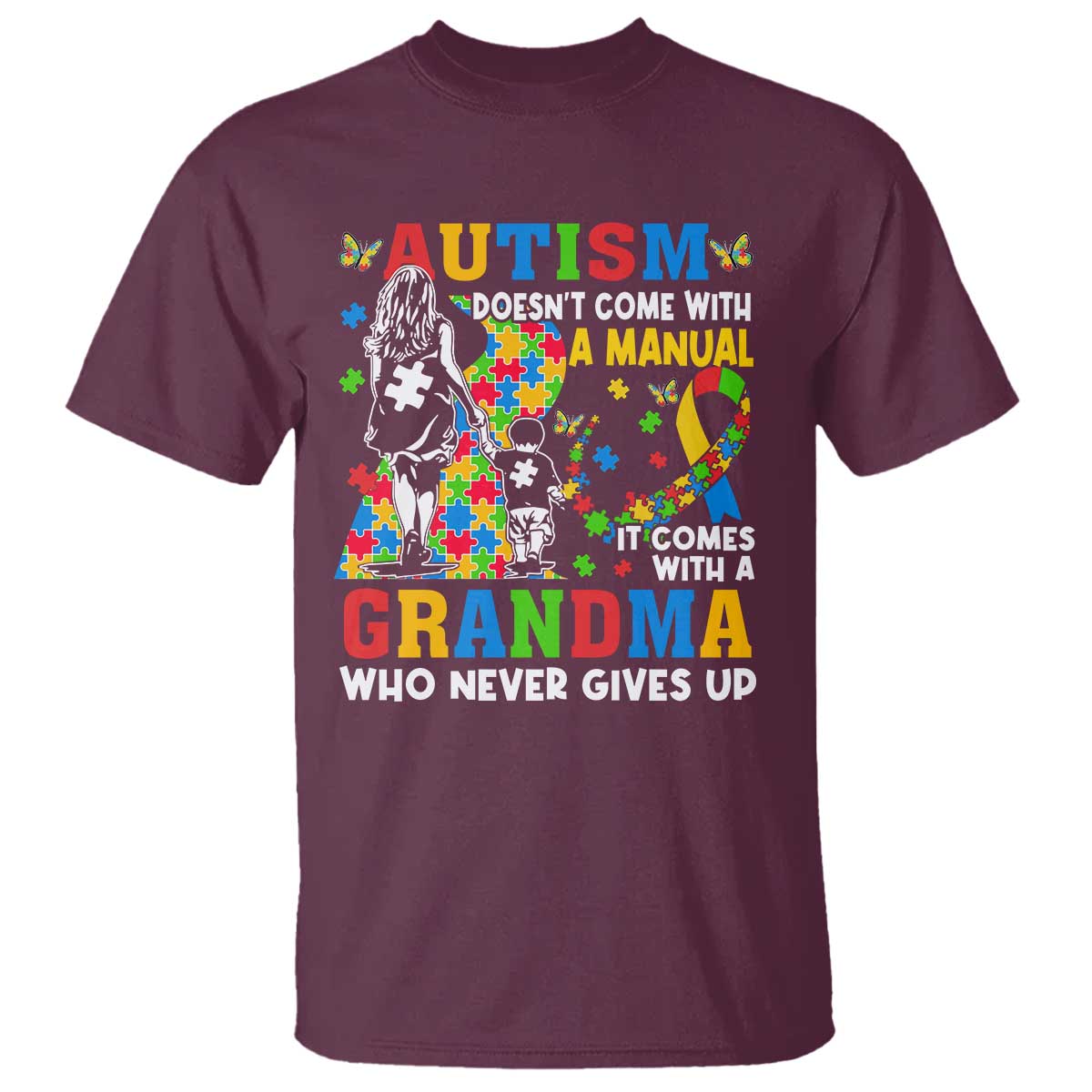 autism-grandma-t-shirt-autism-doesnt-come-with-a-manual-it-comes-with-a-grandma