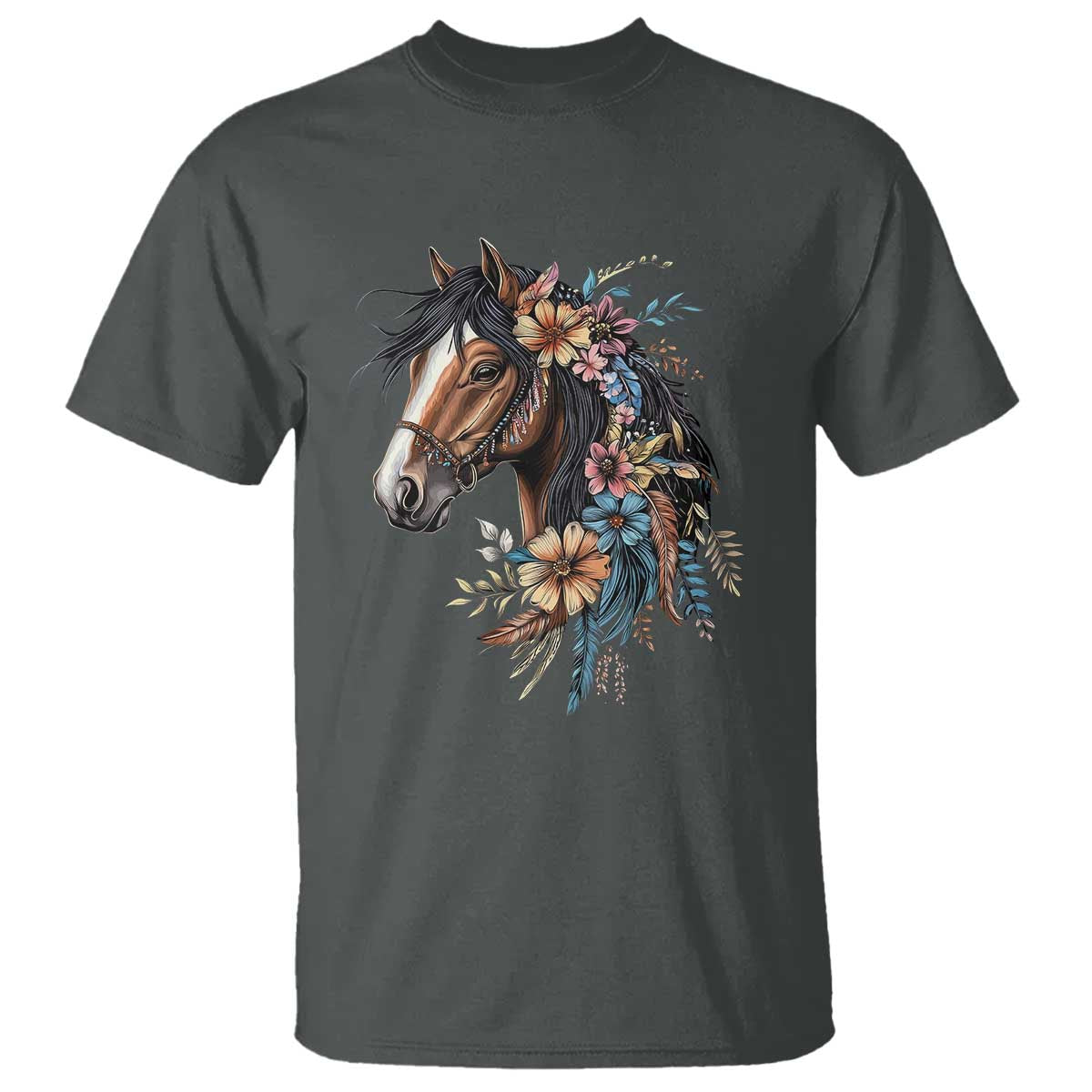 floral-wild-horse-country-horse-riding-t-shirt