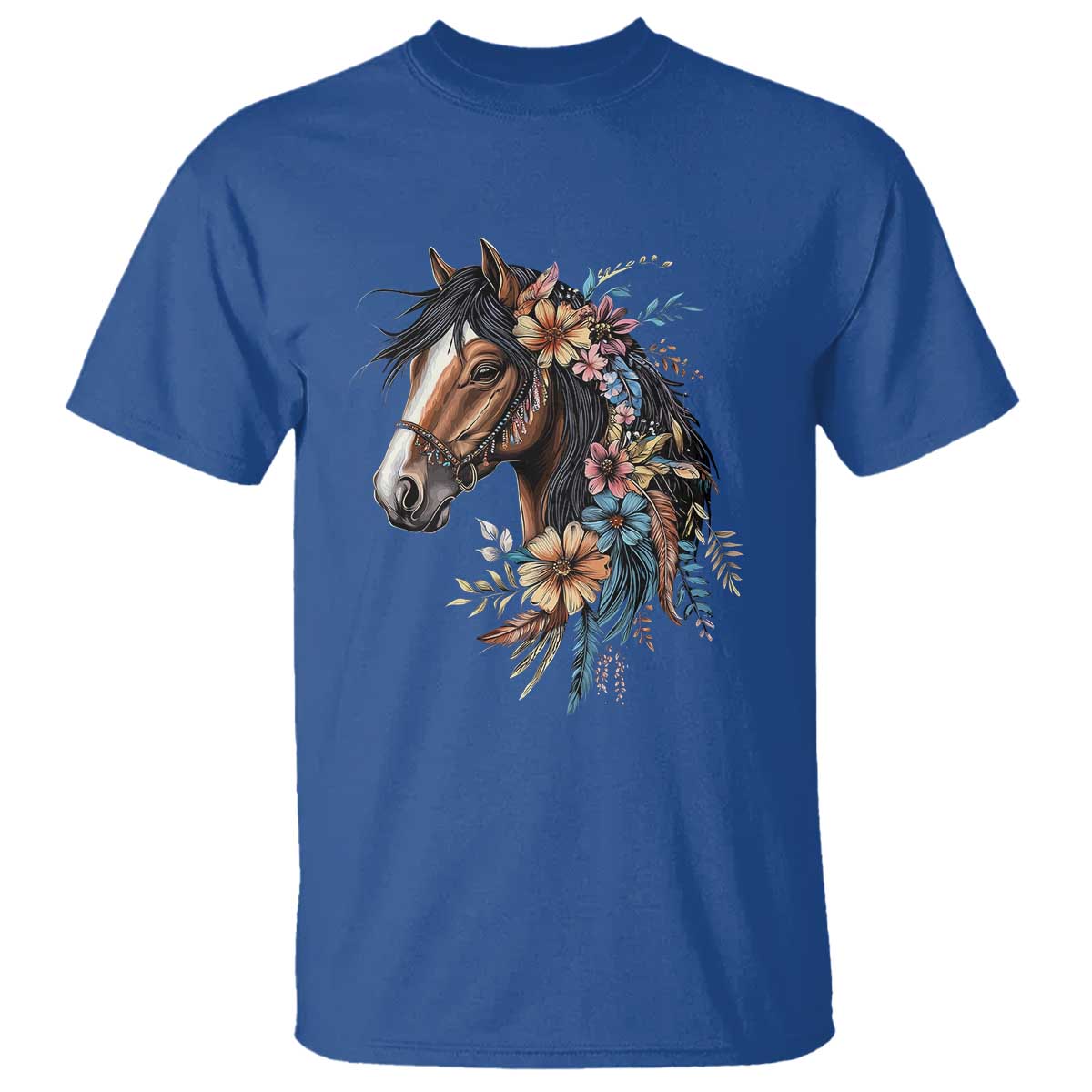 floral-wild-horse-country-horse-riding-t-shirt