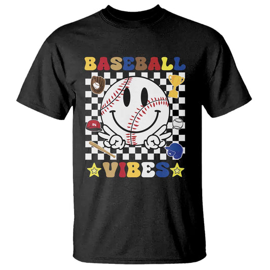 funny-baseball-vibes-t-shirt-retro-groove-green-ball-smiley-face