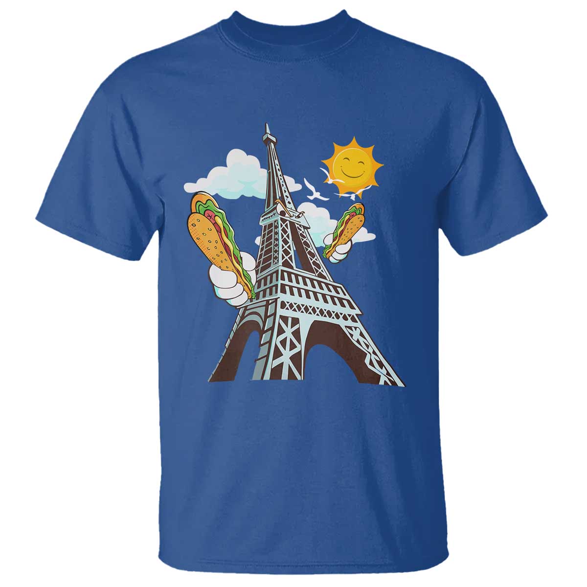 funny-french-american-heritage-month-t-shirt-cute-hotdog-eiffel-tower