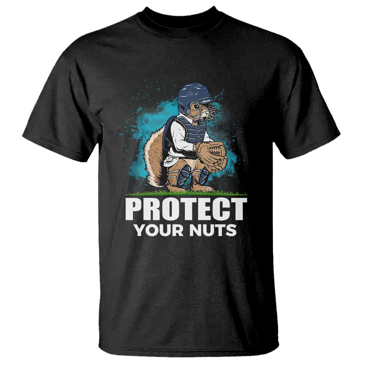 funny-baseball-squirrel-t-shirt-protect-your-nuts-catcher