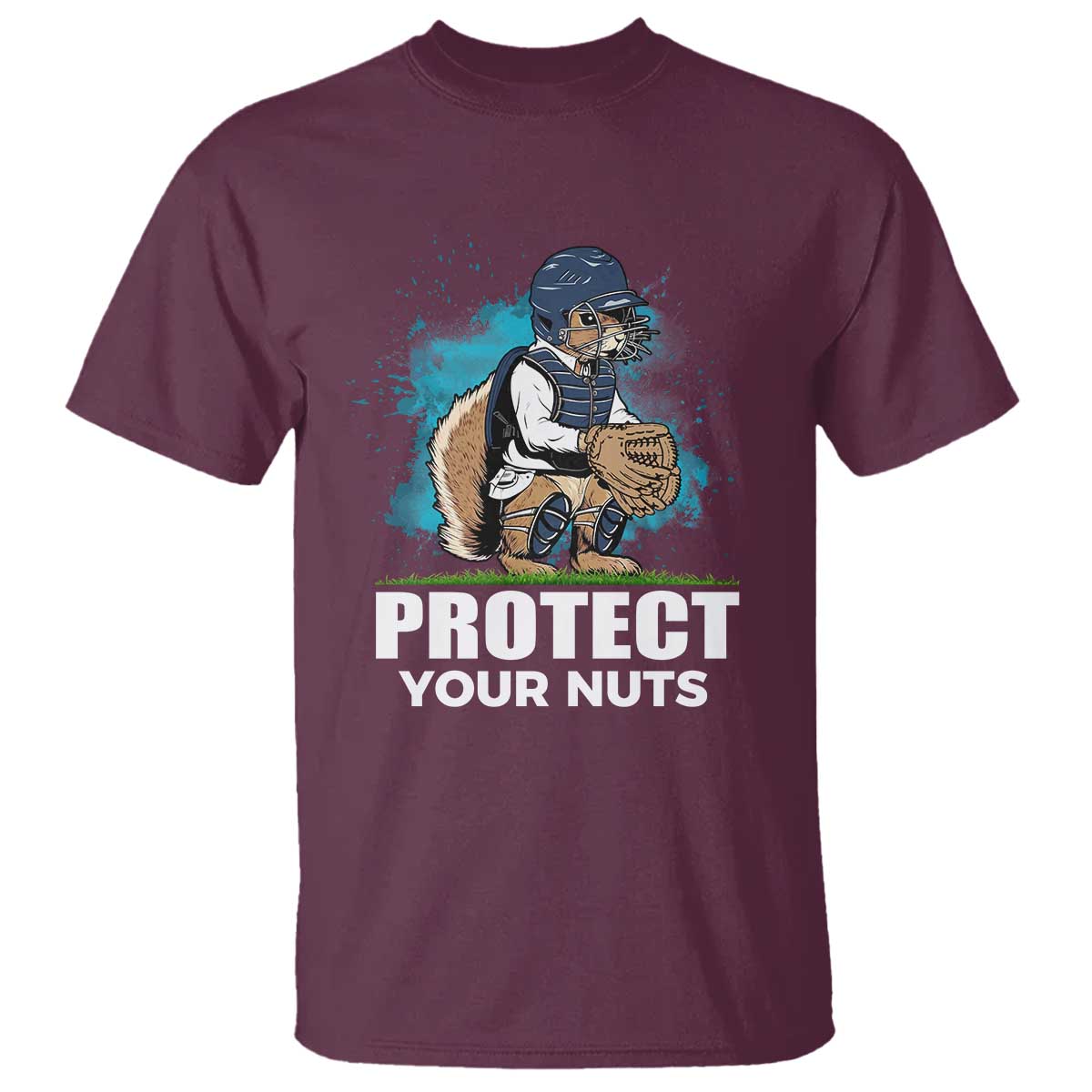 funny-baseball-squirrel-t-shirt-protect-your-nuts-catcher